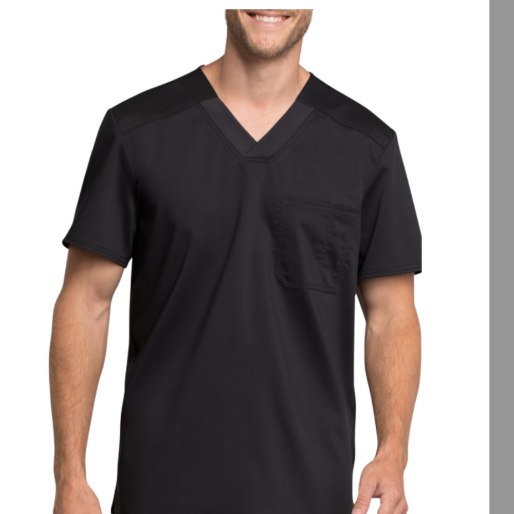 Cherokee Workwear Revolution Tech Men's 1-Pocket STRETCH V-Neck Scrub Top